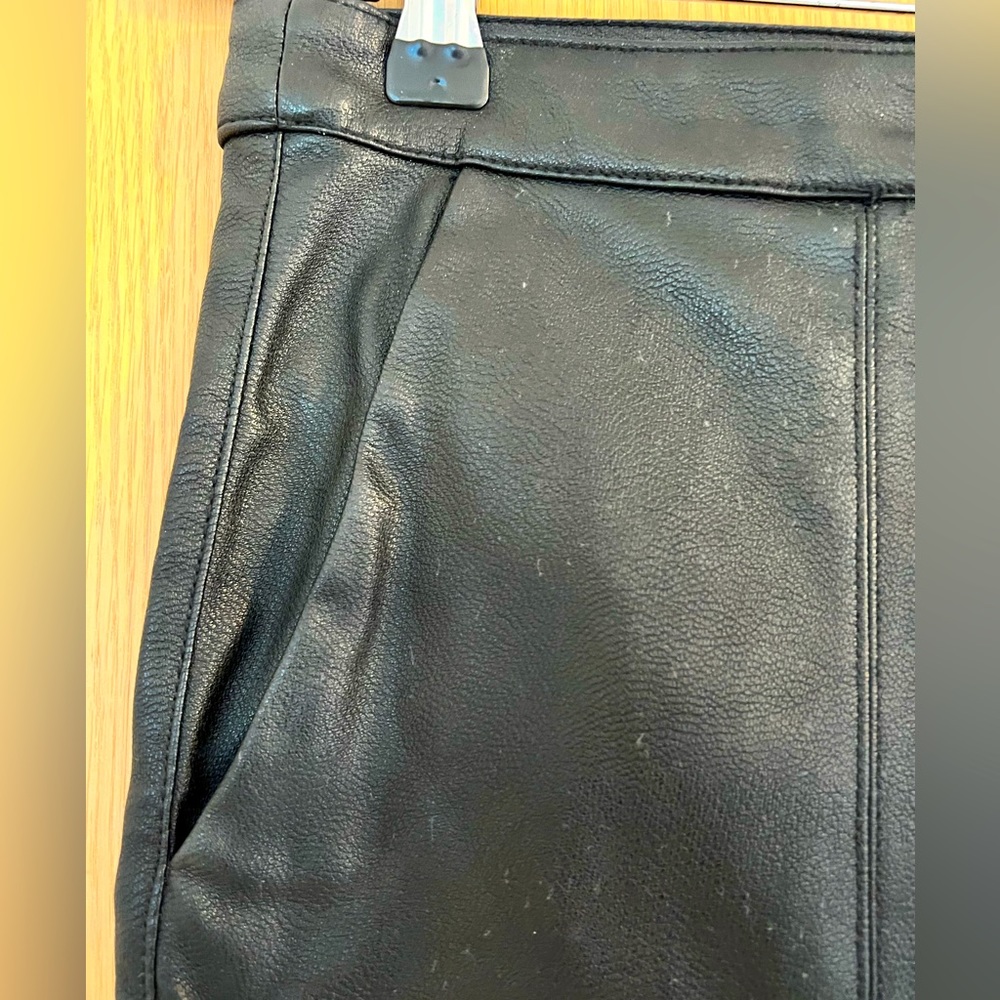 H&M pleather crop pants